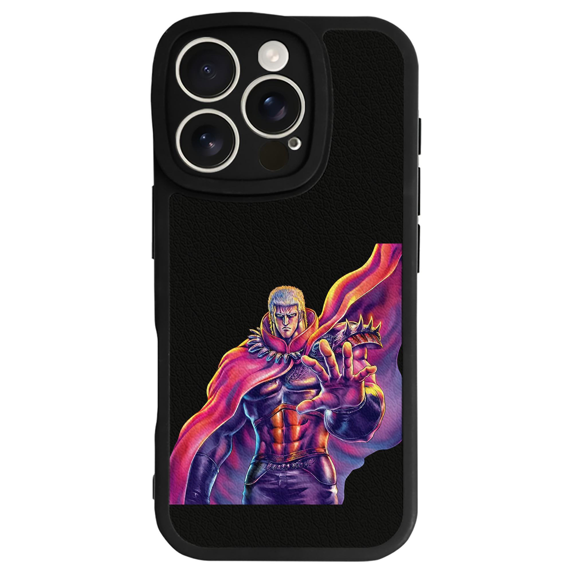 （画像用） 北斗の拳 Fist of the North Star 【iPhone 16シリーズ対応】シリコンスマホケース（レザー調） 材質：シリコン